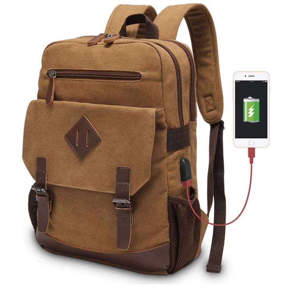 Modoker Men's Brown Backpack